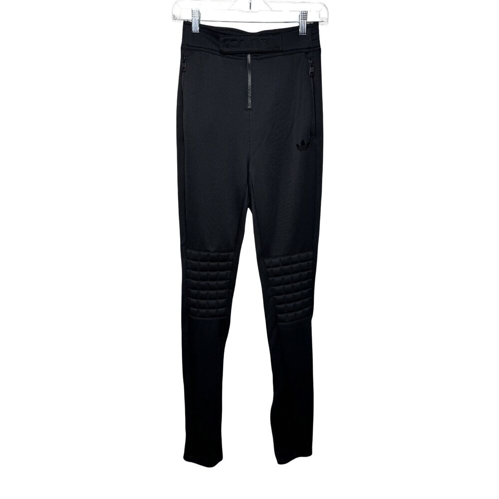 Adidas Pants Womens Small Black Blue Version Tight‎ Fit Leggings HK7242 Workout
